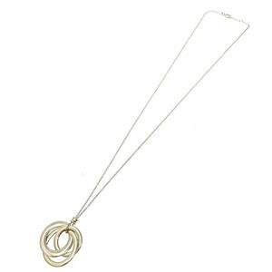 TIFFANY Co Silver Interlocking Three Circle Necklace
